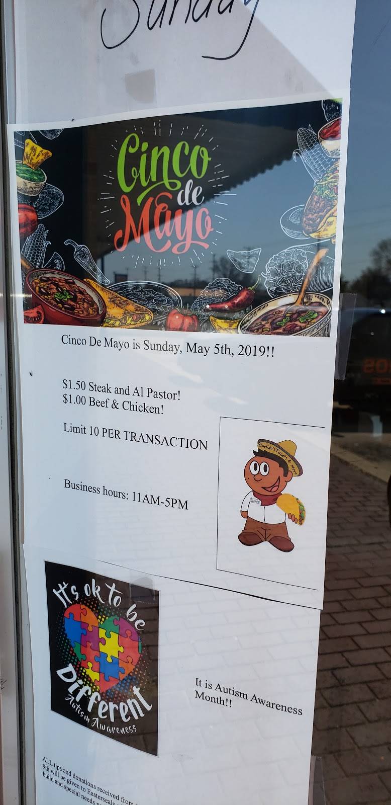 Carlitos Tacos | restaurant | 7828 N 2nd St, Machesney Park, IL 61115, USA | 7792107188 OR +1 779-210-7188