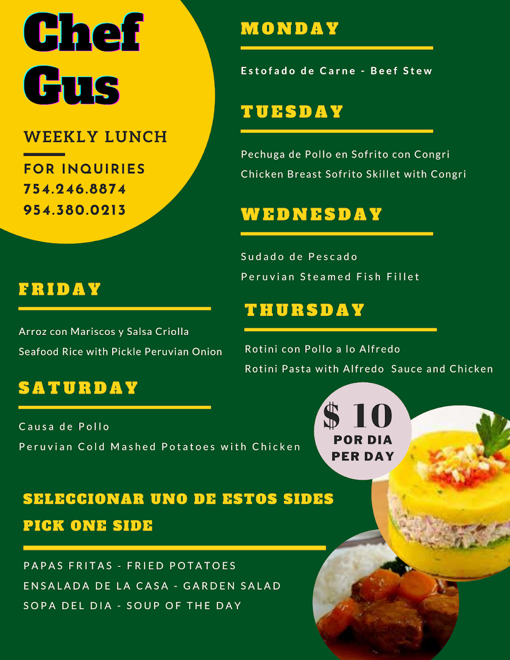 chefgus | restaurant | 6308 McKinley St, Hollywood, FL 33024, USA | 7542468874 OR +1 754-246-8874