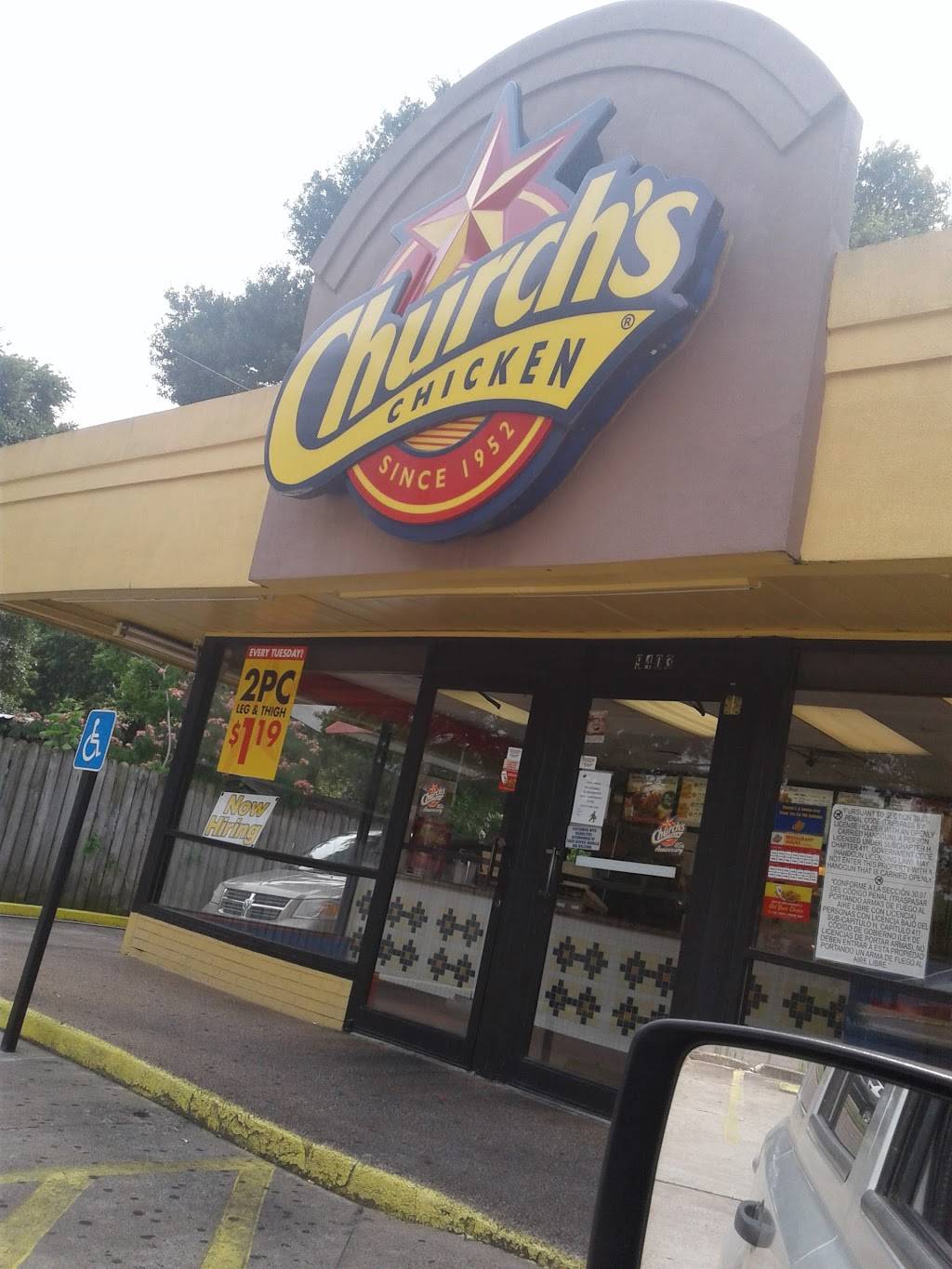 Churchs Chicken | restaurant | 9403 Homestead Rd, Houston, TX 77016, USA | 7136353229 OR +1 713-635-3229