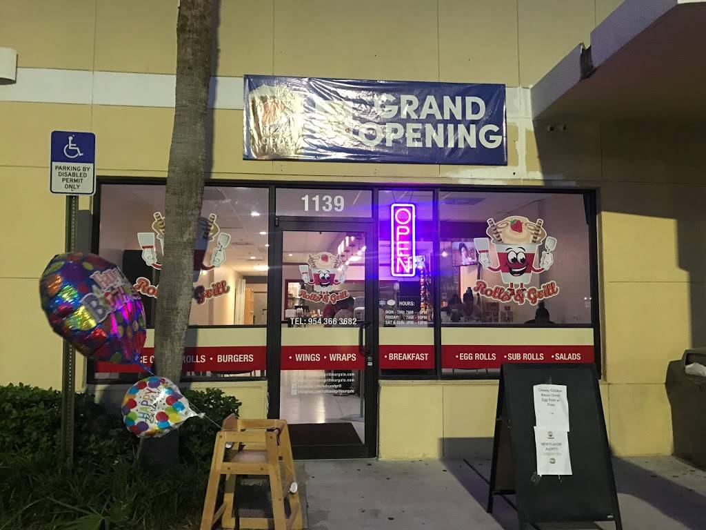 Rolls and Grill | meal takeaway | 1139 Banks Rd, Margate, FL 33063, USA | 9543663682 OR +1 954-366-3682