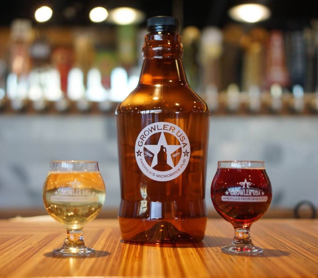 Growler USA | restaurant | 5415 E High St #101, Phoenix, AZ 85054, USA | 4804544354 OR +1 480-454-4354