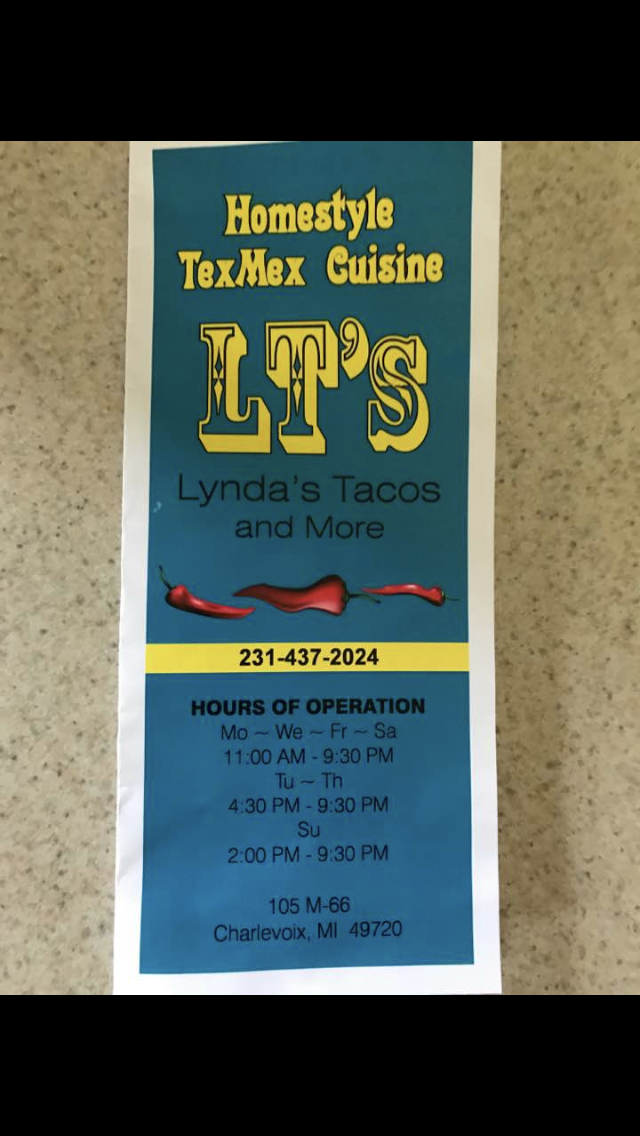 Lyndas Tacos | restaurant | 105 M-66, Charlevoix, MI 49720, USA | 2314372024 OR +1 231-437-2024
