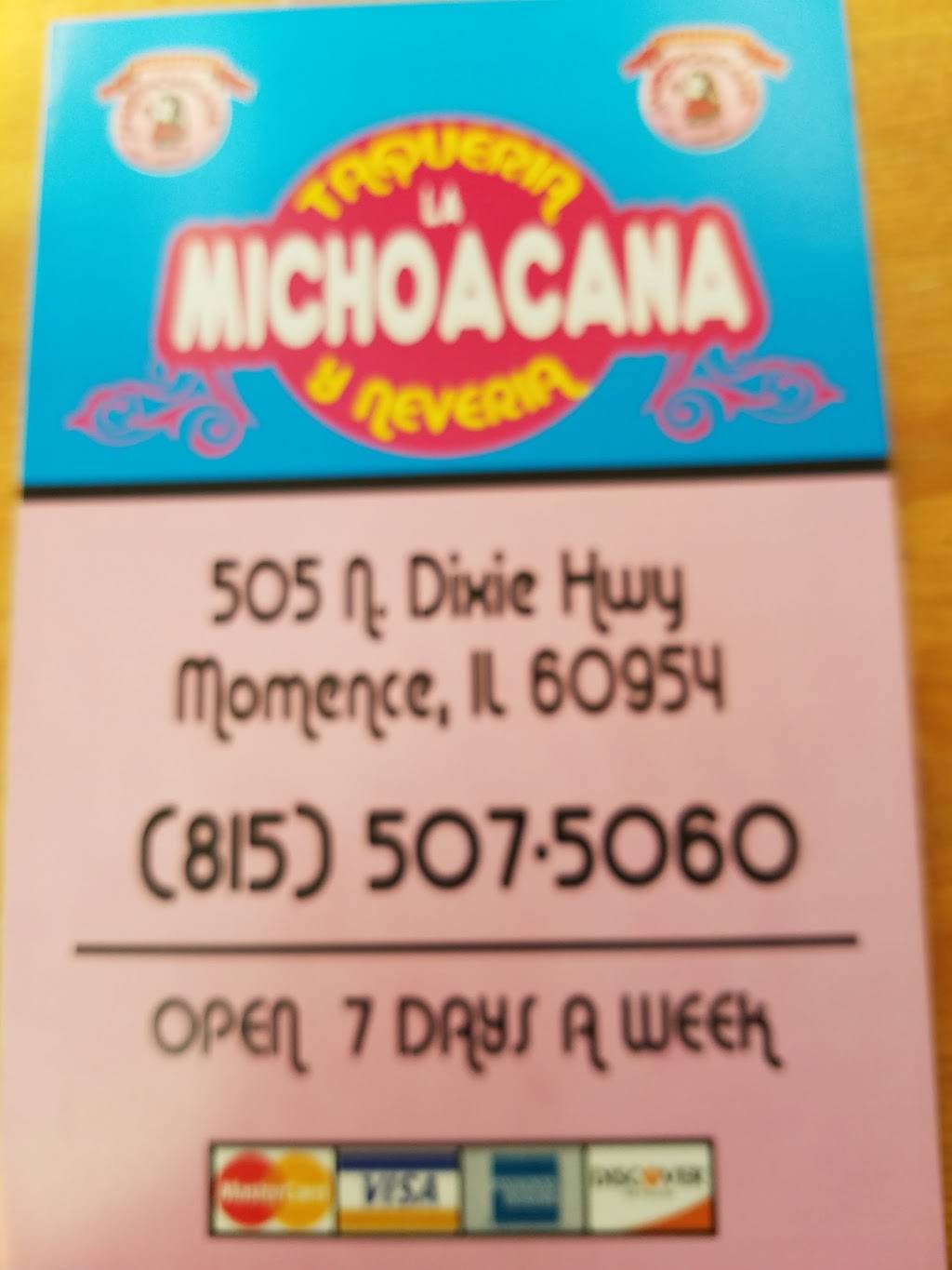 Michoacana | restaurant | 505 N Dixie Hwy, Momence, IL 60954, USA | 8155075060 OR +1 815-507-5060