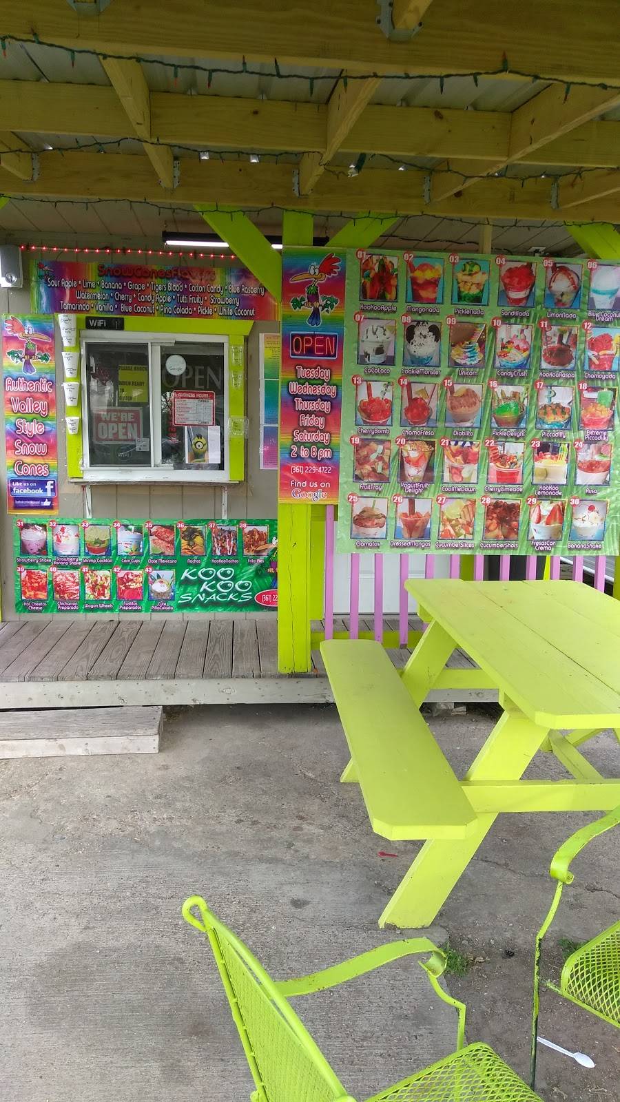 Koo Koo Snacks | meal takeaway | 401 S Rachal, Sinton, TX 78387, USA | 9565891010 OR +1 956-589-1010