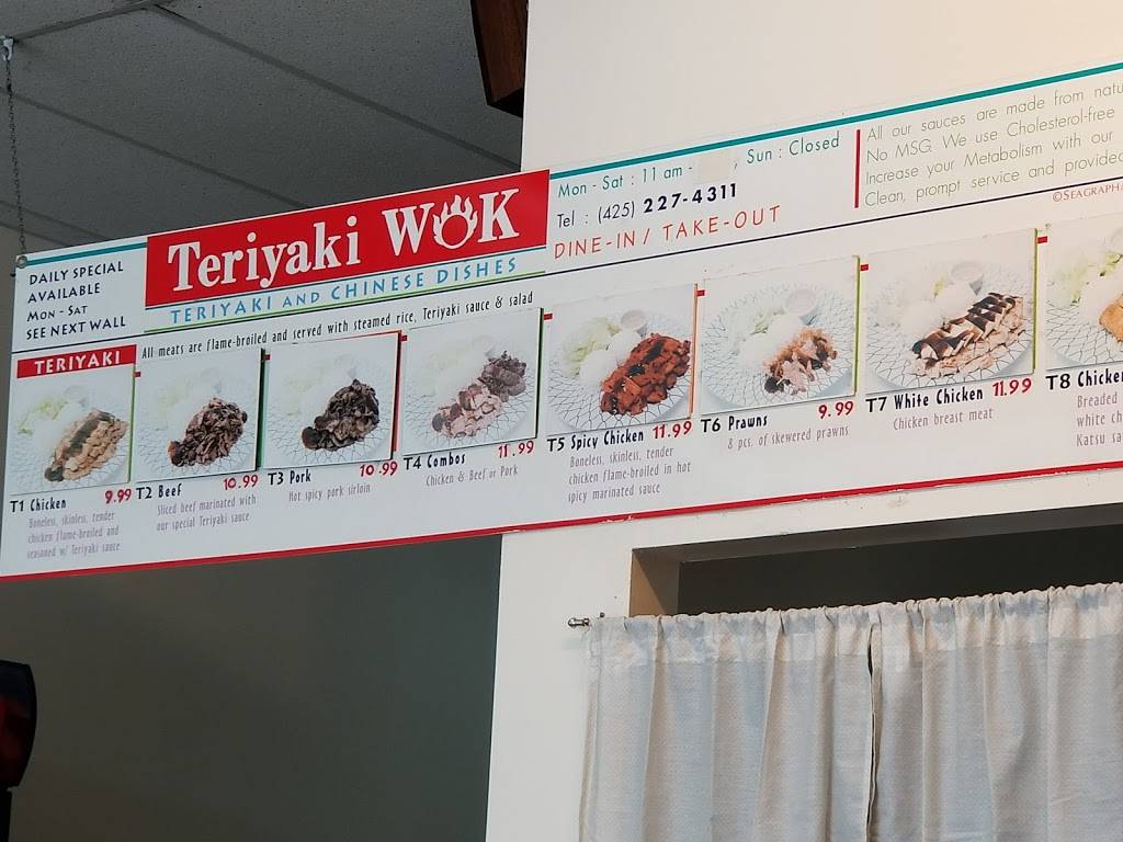 Teriyaki Wok | restaurant | 1717 NE 44th St # D, Renton, WA 98056, USA | 4252274311 OR +1 425-227-4311