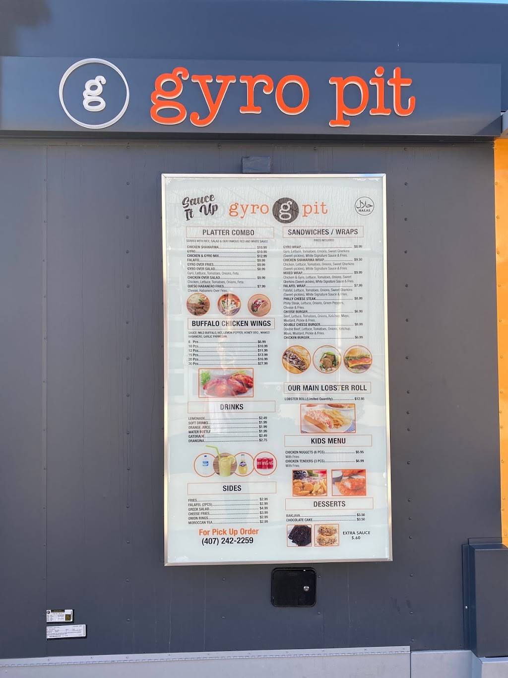 Gyro Pit | restaurant | 8200 Vineland Ave #275, Bay Lake, FL 32821, USA | 4072422259 OR +1 407-242-2259