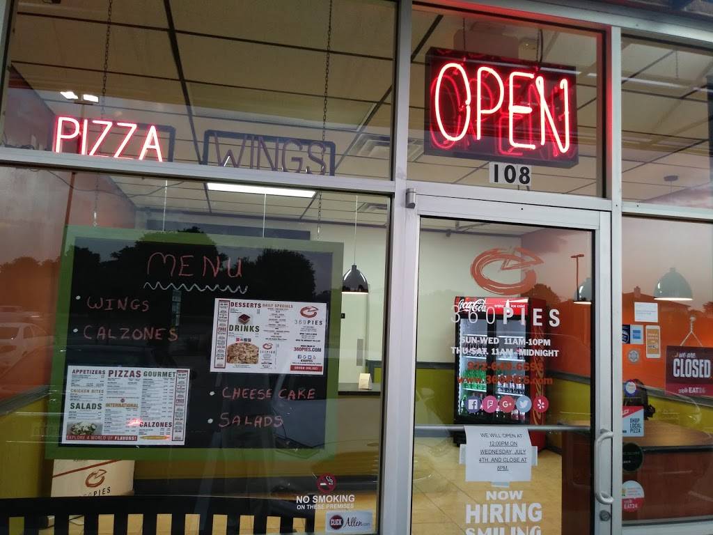 360 Pies | restaurant | 1228 E Exchange Pkwy Ste. 108, Allen, TX 75002, USA | 9726496692 OR +1 972-649-6692