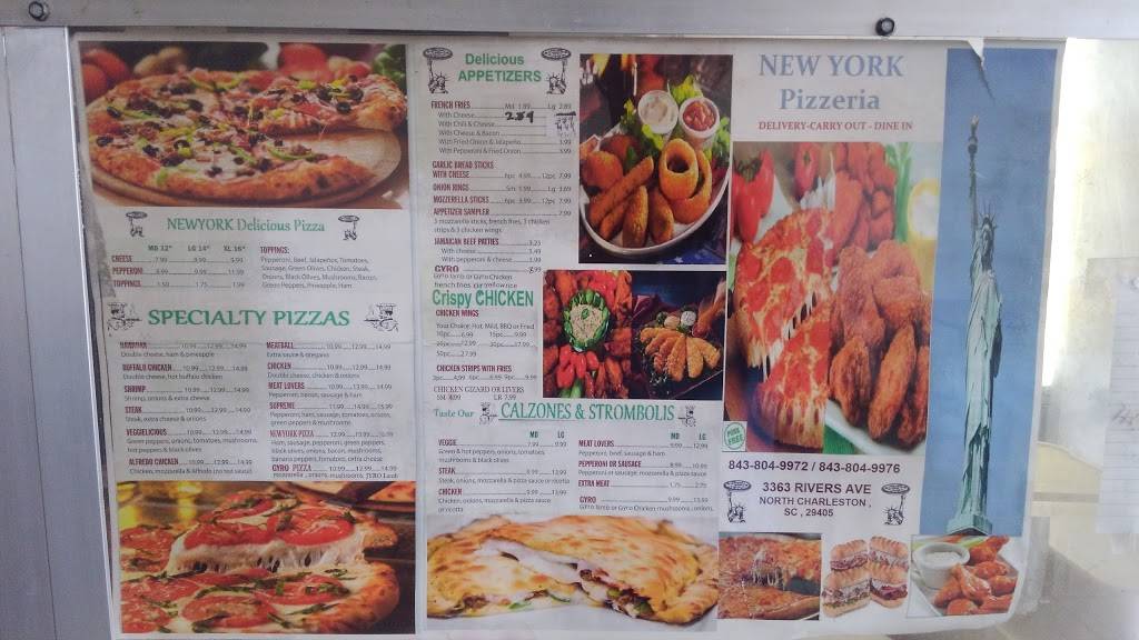 New York pizzeria | restaurant | 3363 Rivers Ave, North Charleston, SC 29405, USA | 8438049972 OR +1 843-804-9972