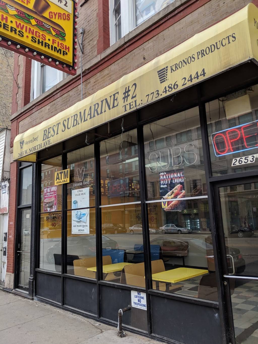 Best Sub | restaurant | 2653 W North Ave, Chicago, IL 60647, USA | 7734862444 OR +1 773-486-2444