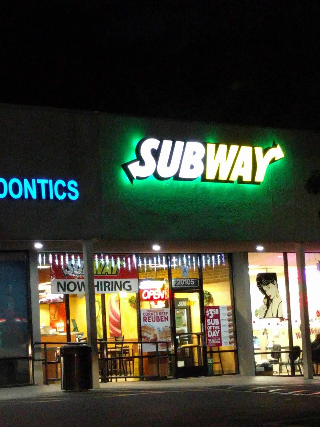 Subway Restaurants | restaurant | 20105 Sherman Way, Canoga Park, CA 91306, USA | 8189935999 OR +1 818-993-5999