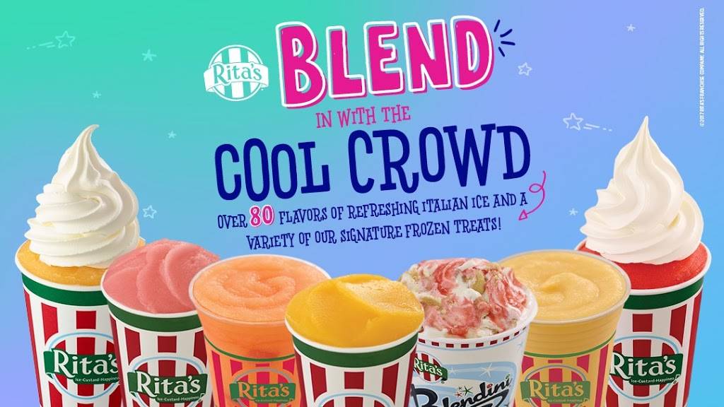 Ritas Italian Ice & Frozen Custard | restaurant | 345 Western Blvd, Jacksonville, NC 28546, USA | 9102191300 OR +1 910-219-1300