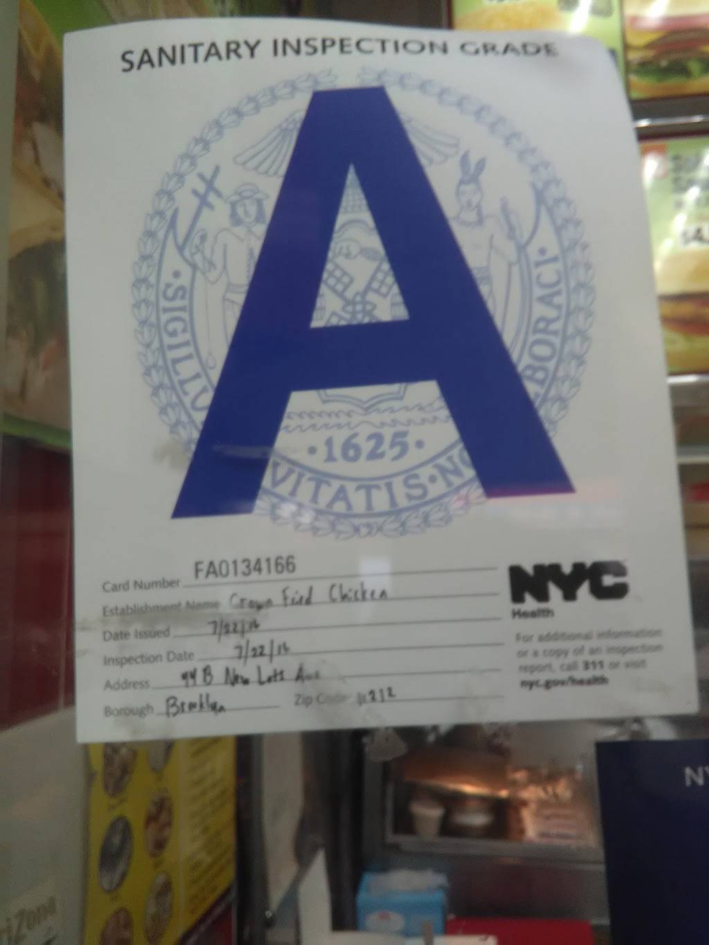 Crown Fried Chicken & Pizza | restaurant | 44 New Lots Ave, Brooklyn, NY 11212, USA | 7184955008 OR +1 718-495-5008