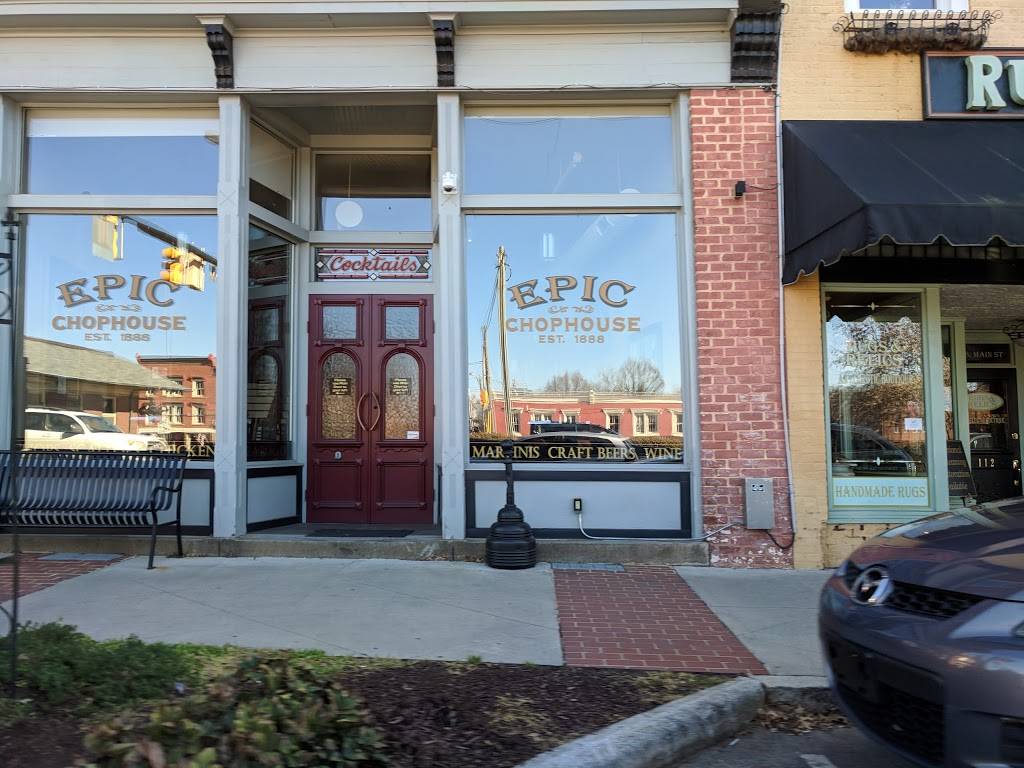 Epic Chophouse | restaurant | 104 S Main St, Mooresville, NC 28115, USA | 7042301720 OR +1 704-230-1720