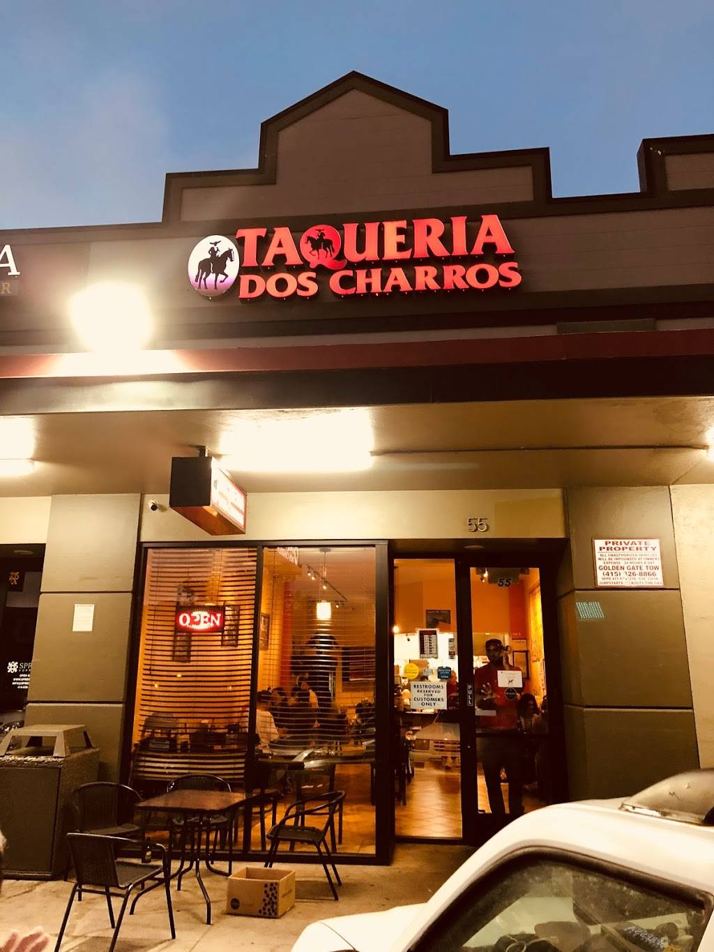Taqueria Dos Charros | restaurant | 55 Cambon Dr, San Francisco, CA 94132, USA | 4153346075 OR +1 415-334-6075