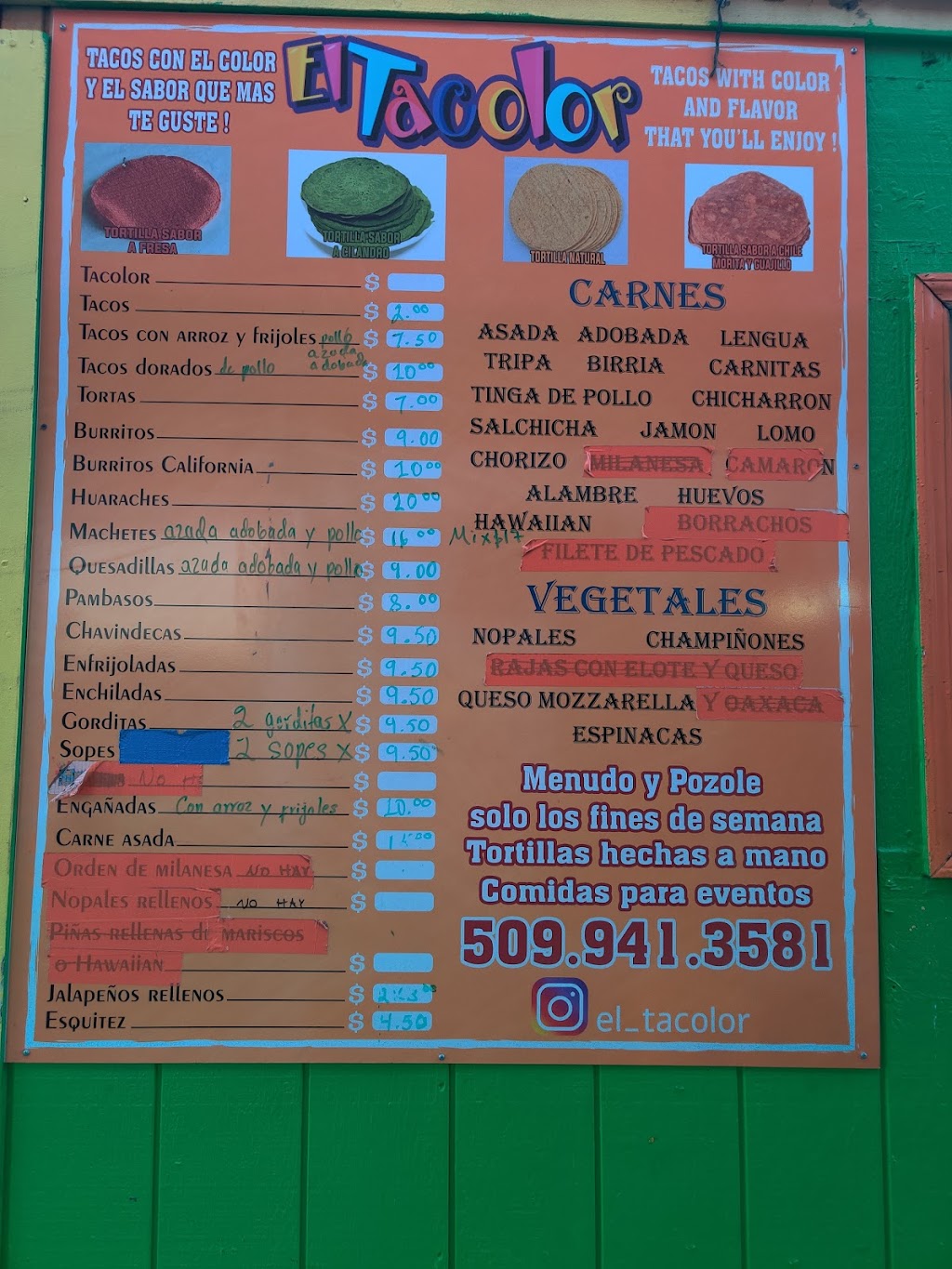 El Tacolor | restaurant | 3304 Main St, Union Gap, WA 98903, USA | 5099413581 OR +1 509-941-3581