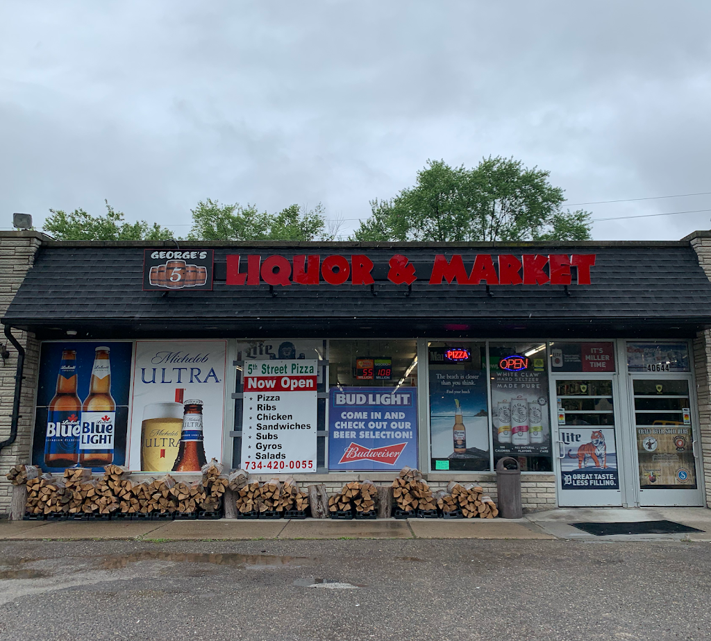 George’s 5 Barrel Liquor & Market | meal takeaway | 40644 Five Mile Rd, Plymouth, MI 48170, USA | 7344200055 OR +1 734-420-0055