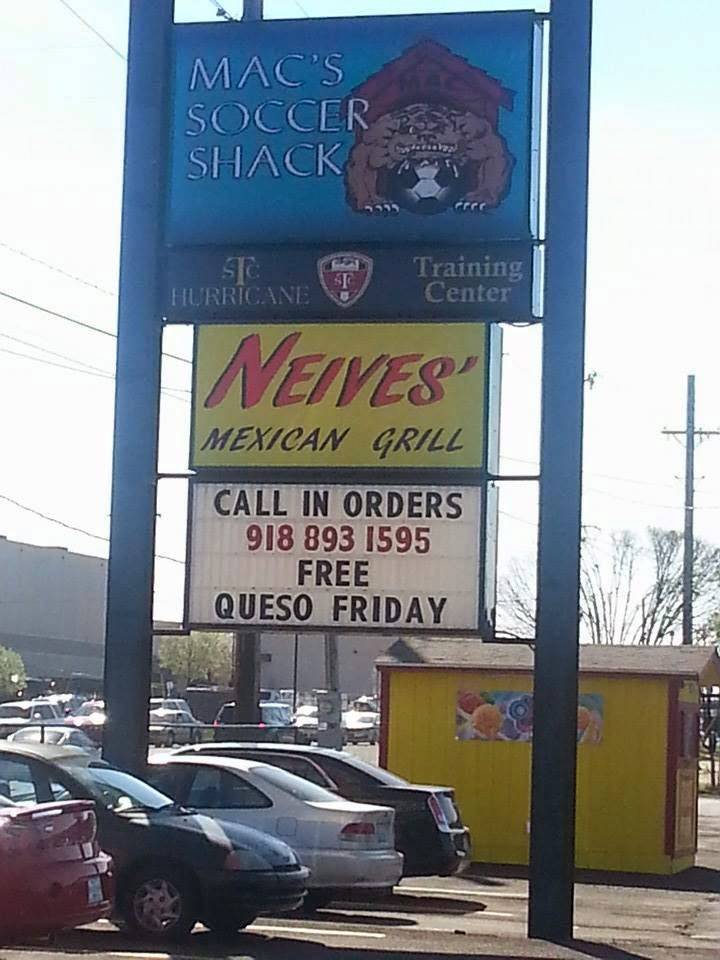 Neives Mexican Grill | restaurant | 10309 E 61st St, Tulsa, OK 74133, USA | 9188931595 OR +1 918-893-1595