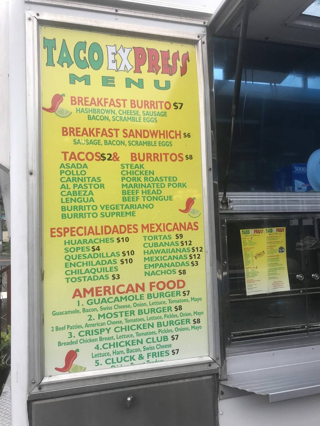 Taco Express | restaurant | 3518 SW Multnomah Blvd, Portland, OR 97219, USA | 5039603646 OR +1 503-960-3646