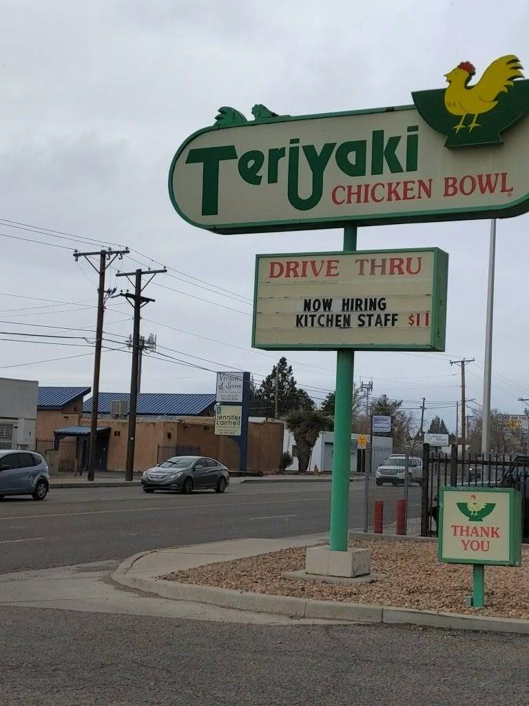 Teriyaki Chicken Bowl | restaurant | 5117 4th St NW, Albuquerque, NM 87107, USA | 5053431516 OR +1 505-343-1516