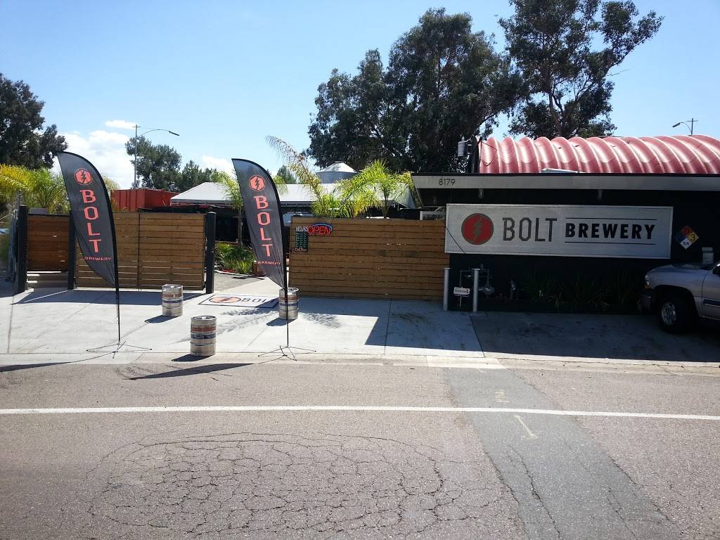 Bolt Brewery | restaurant | 8179 Center St, La Mesa, CA 91942, USA | 6193037837 OR +1 619-303-7837