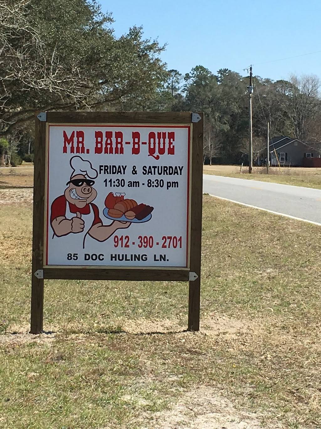MR BAR-B-QUE | restaurant | 85 Doc Huling Lane, Folkston, GA 31537, USA | 9123902701 OR +1 912-390-2701