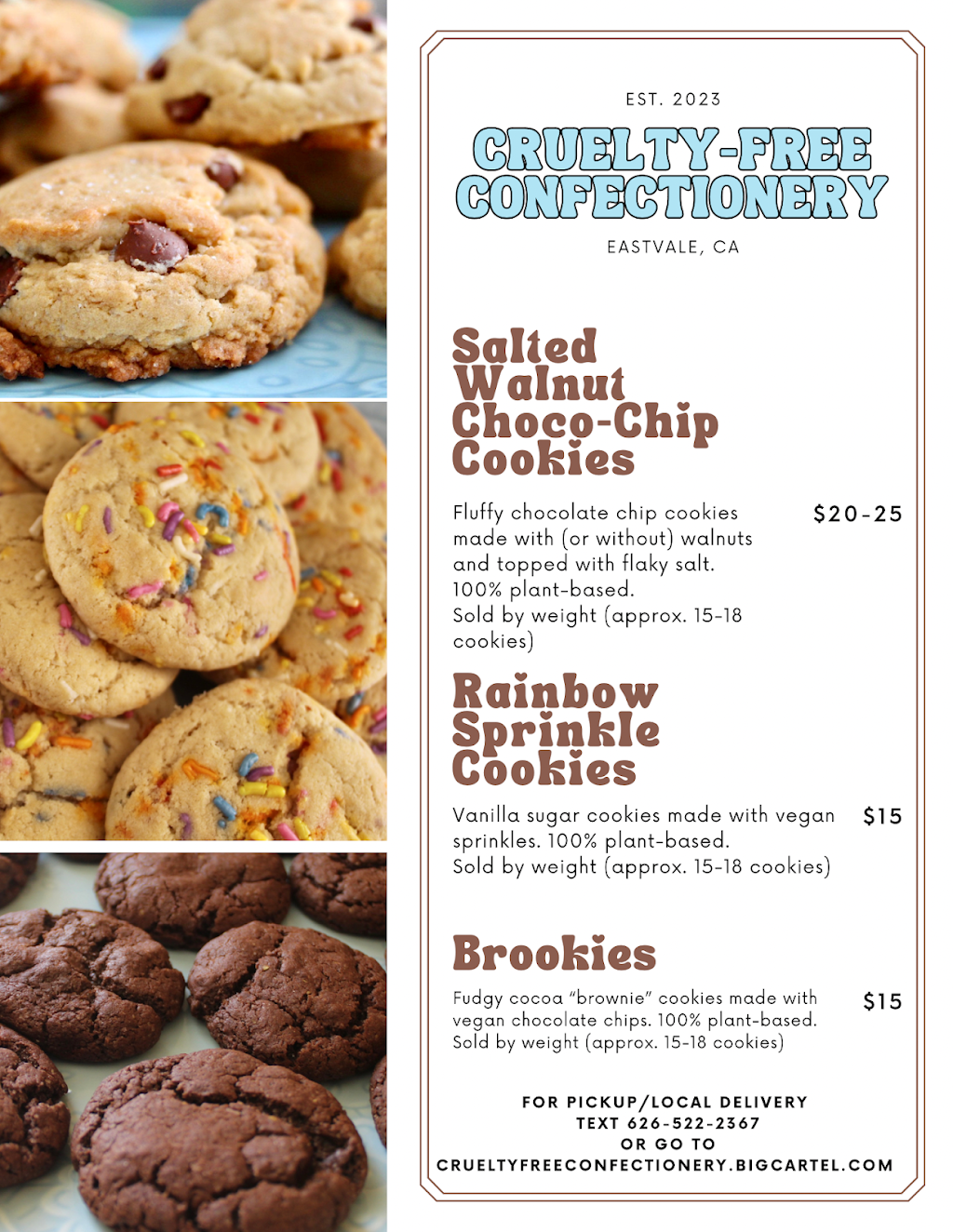 Cruelty-Free Confectionery | restaurant | Jasper Loop, Eastvale, CA 92880, USA | 6265222367 OR +1 626-522-2367