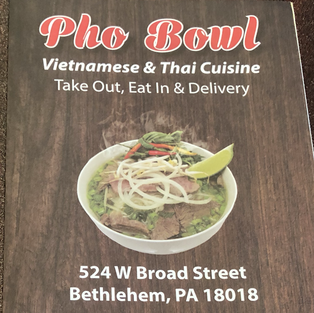 Pho Bowl | restaurant | 524 W Broad St, Bethlehem, PA 18018, USA | 6104194484 OR +1 610-419-4484