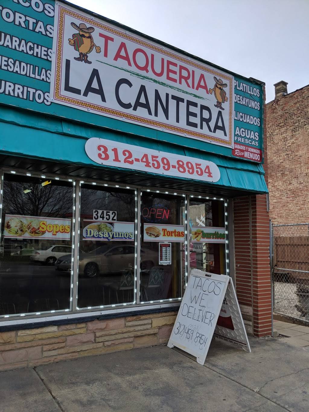 Taqueria La Cantera | restaurant | 3452 S Western Ave, Chicago, IL 60608, USA | 3124598954 OR +1 312-459-8954