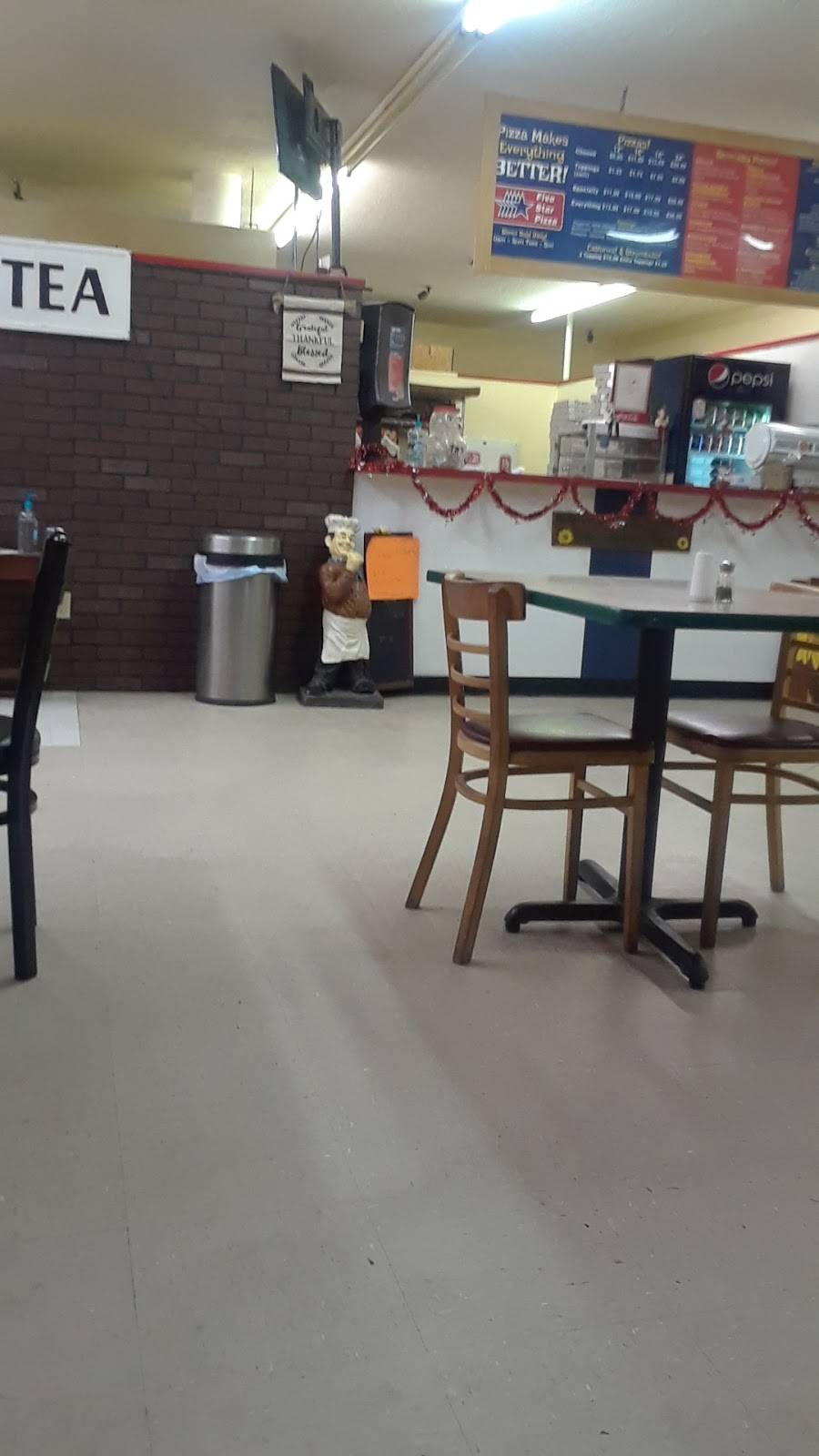 Five Star Pizza | restaurant | 18351 N US Hwy 301, Citra, FL 32113, USA | 3525953234 OR +1 352-595-3234