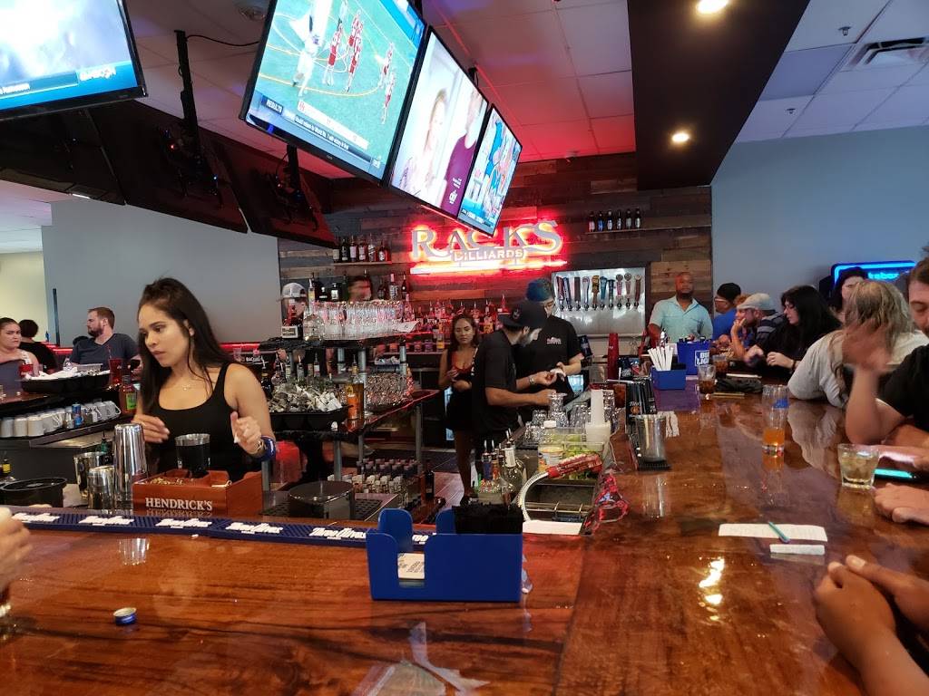 Racks Billiards Sports Bar and Grill | restaurant | 312 N Mall Entrance Rd, Sanford, FL 32771, USA | 4074497665 OR +1 407-449-7665