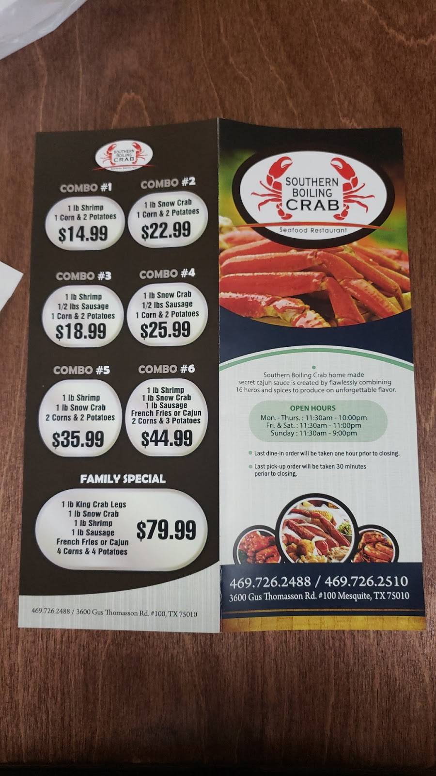 Southern Boiling Crab | restaurant | 3600 Gus Thomasson Rd #100, Mesquite, TX 75150, USA | 4697262488 OR +1 469-726-2488