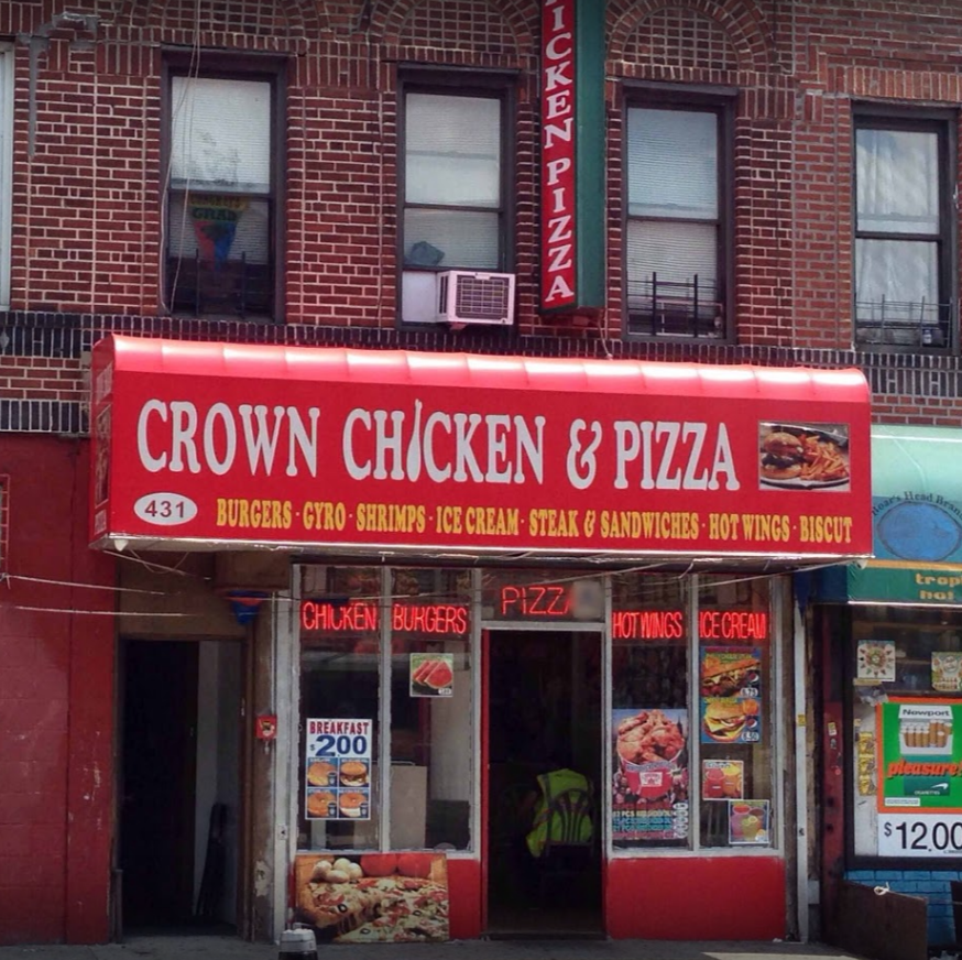 Crown Chicken & Pizza | restaurant | 431 Ralph Ave, Brooklyn, NY 11233, USA | 3474065225 OR +1 347-406-5225