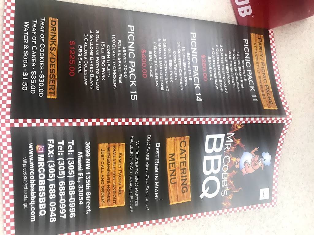 mr cobbs bbq & wings 2 | restaurant | 3699 NW 135th St, Opa-locka, FL 33054, USA | 3056880997 OR +1 305-688-0997