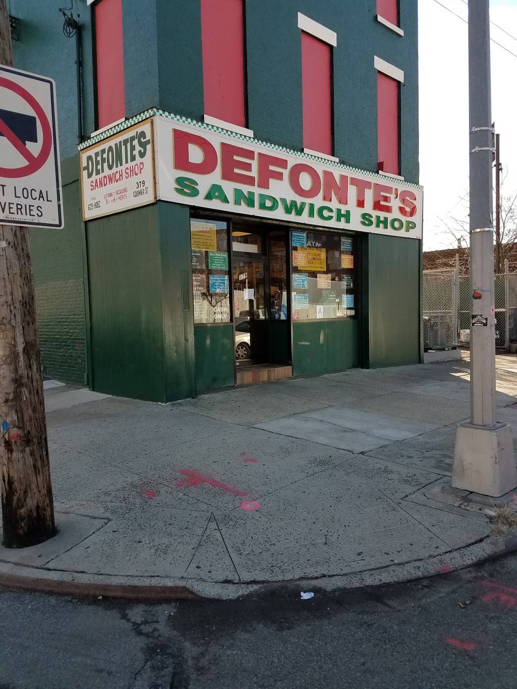 Defontes Sandwich Shop | restaurant | 379 Columbia St, Brooklyn, NY 11231, USA | 7186258052 OR +1 718-625-8052