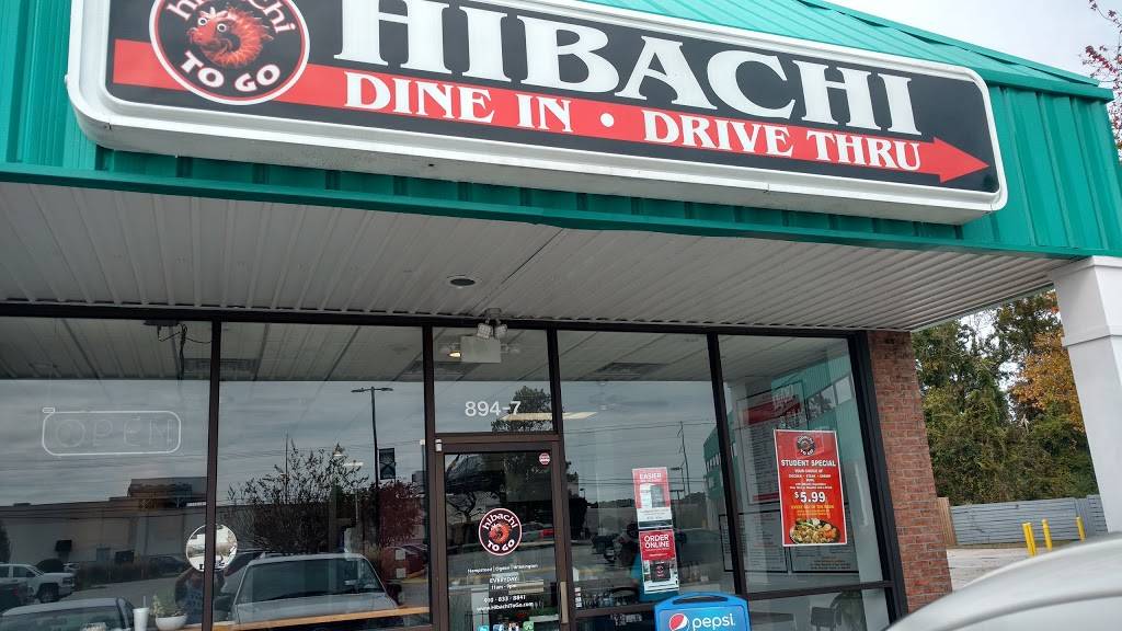 Hibachi To Go | restaurant | 894 S Kerr Ave STE 7, Wilmington, NC 28403, USA | 9108338841 OR +1 910-833-8841