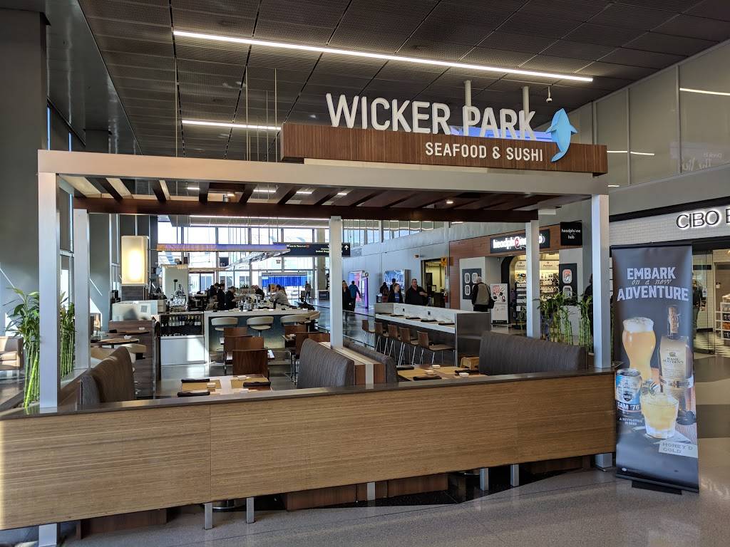 Wicker Park Seafood & Sushi Bar | restaurant | terminal 2 main 10000 West OHare, Avenue, Chicago, IL 60666, USA | 8776727467 OR +1 877-672-7467