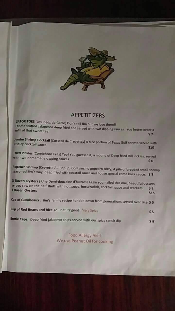 Jim Beaux Seafood | restaurant | 804 TX-22, Clifton, TX 76634, USA | 2542536009 OR +1 254-253-6009