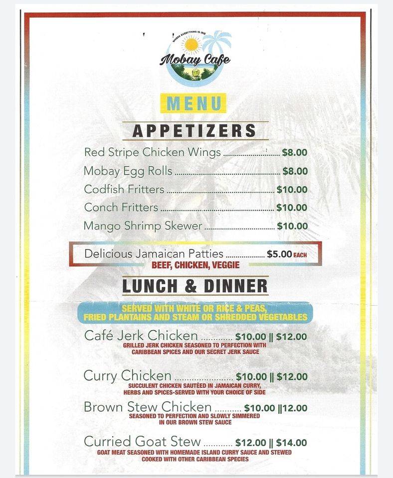 Mobay Cafe | restaurant | 1022 S 1st St, Milwaukee, WI 53204, USA | 4149889196 OR +1 414-988-9196
