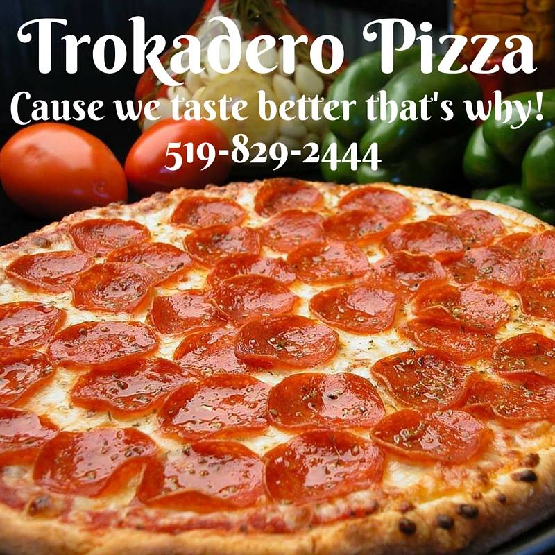Pizza Trokadero | meal delivery | 7 Municipal St, Guelph, ON N1G 1G8, Canada | 5198292444 OR +1 519-829-2444