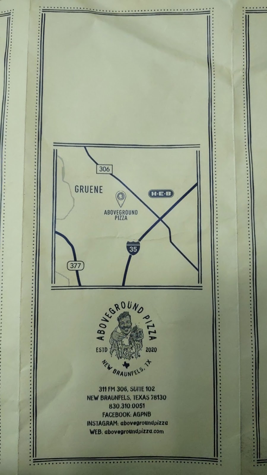 Above Ground Pizza | restaurant | 311 FM306, New Braunfels, TX 78130, USA | 8303100051 OR +1 830-310-0051
