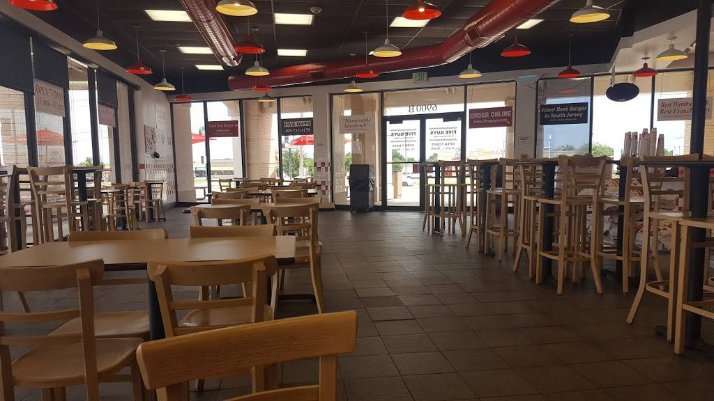 Five Guys | meal takeaway | 6900 Northwest Expy, Oklahoma City, OK 73132, USA | 4057224159 OR +1 405-722-4159