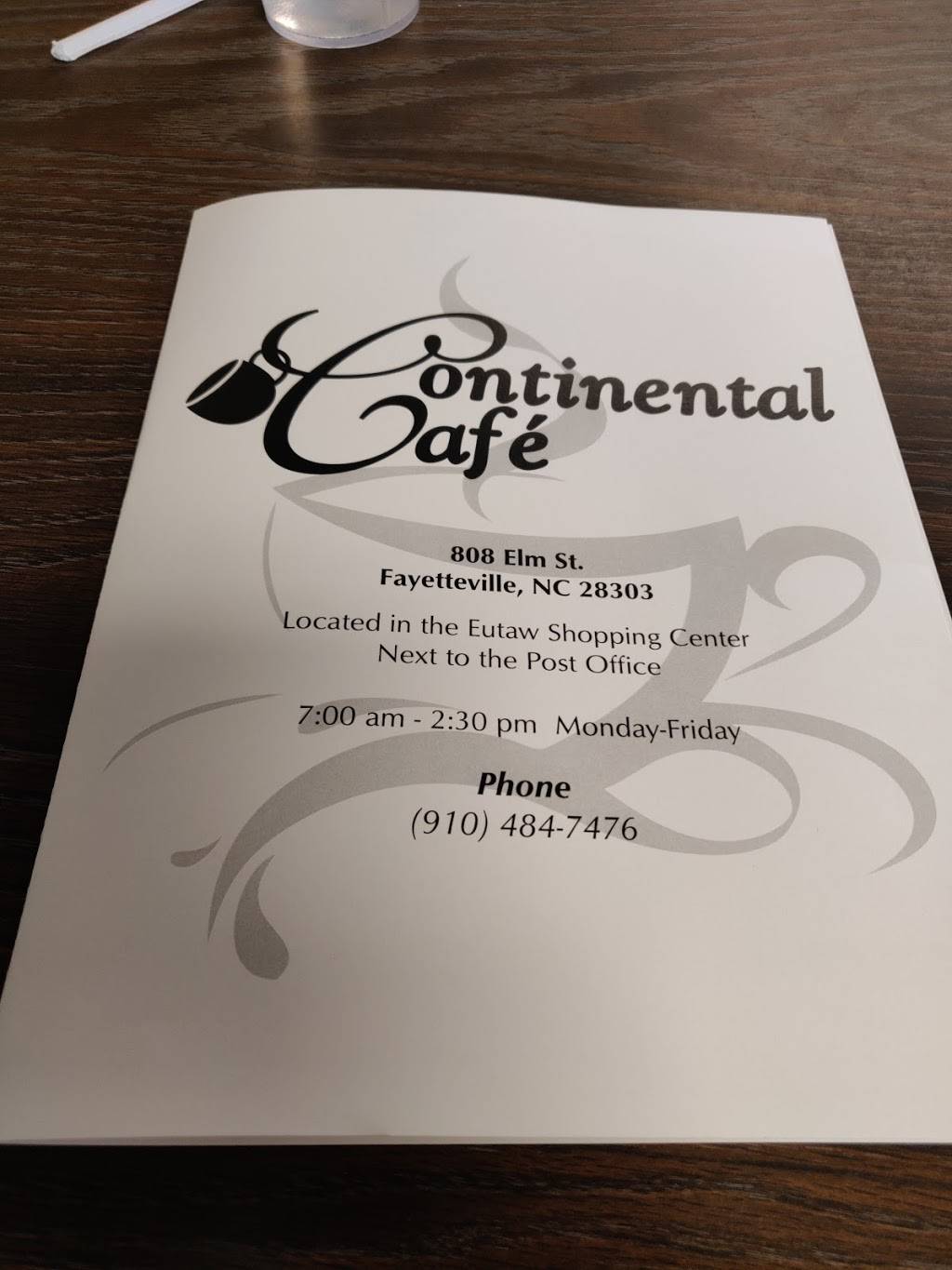 Continental Cafe | restaurant | 808 Elm St, Fayetteville, NC 28303, USA | 9104847476 OR +1 910-484-7476