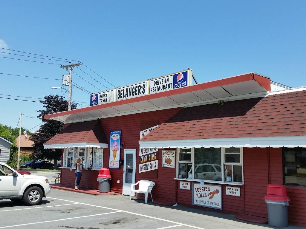 Belangers Drive-In | restaurant | 84 Upper Main St, Fairfield, ME 04937, USA | 2074532447 OR +1 207-453-2447