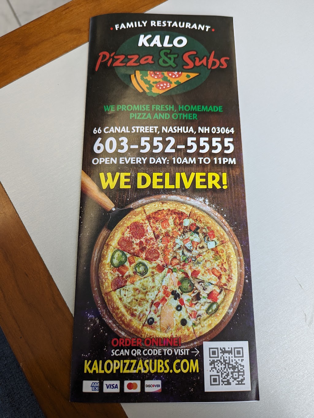 Kalo Pizza & Subs | restaurant | 66 Canal St, Nashua, NH 03064, USA | 6035525555 OR +1 603-552-5555