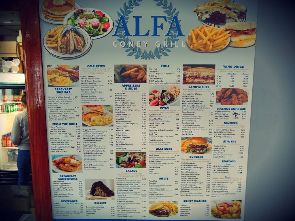 Alfa Coney Grill | restaurant | 7111 W Fort St, Detroit, MI 48209, USA | 3135515166 OR +1 313-551-5166