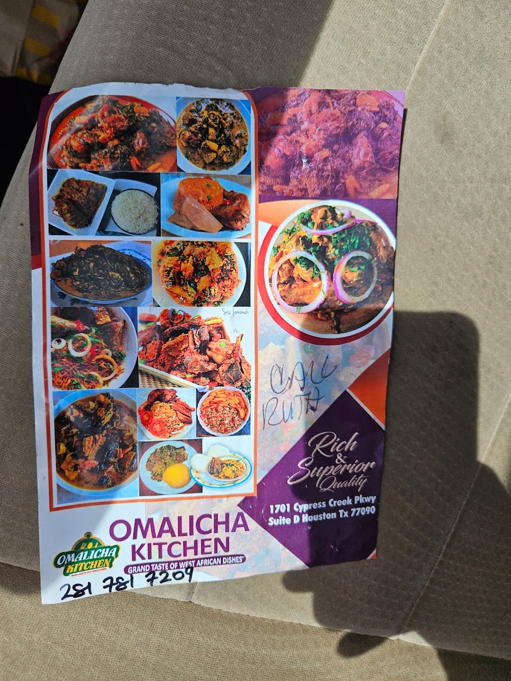 Omalicha Kitchen | restaurant | 1701 Cypress Creek Pkwy Suite D, Houston, TX 77090, USA | 2817817209 OR +1 281-781-7209