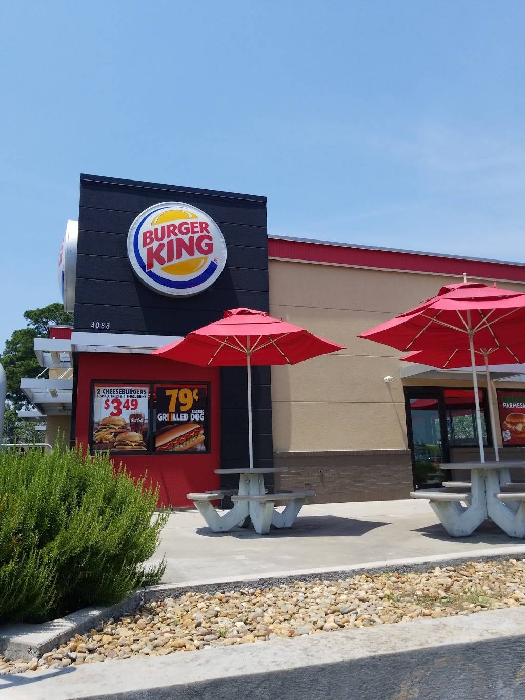 Burger King | restaurant | 4088 S Memorial Dr, Winterville, NC 28590, USA | 2523551799 OR +1 252-355-1799