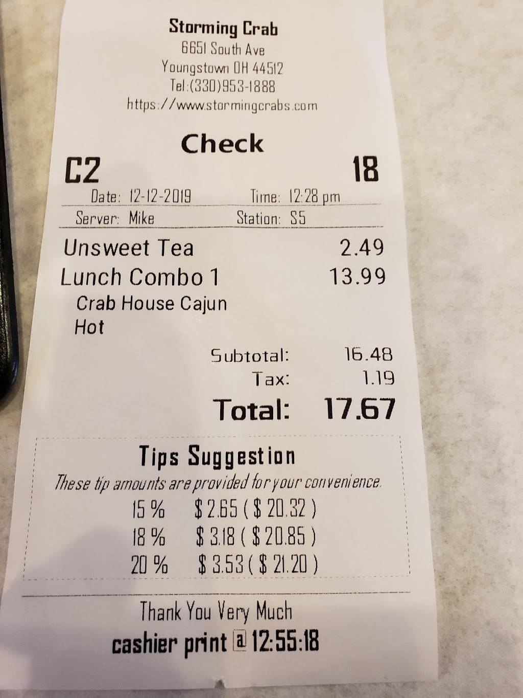 Storming Crab Youngstown | restaurant | 6651 South Ave, Youngstown, OH 44512, USA | 3309531888 OR +1 330-953-1888