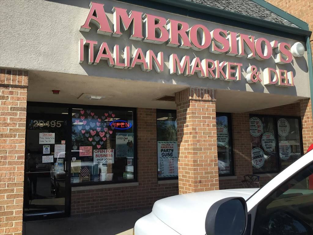Ambrosinos Italian Market & Deli | restaurant | 20495 South La Grange Road, Frankfort, IL 60423, USA | 8154645002 OR +1 815-464-5002