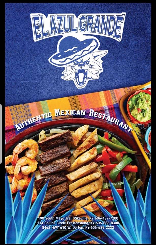 El Azul Grande #7 | restaurant | 8462 KY-610 West, Jenkins, KY 41537, USA | 6066392222 OR +1 606-639-2222